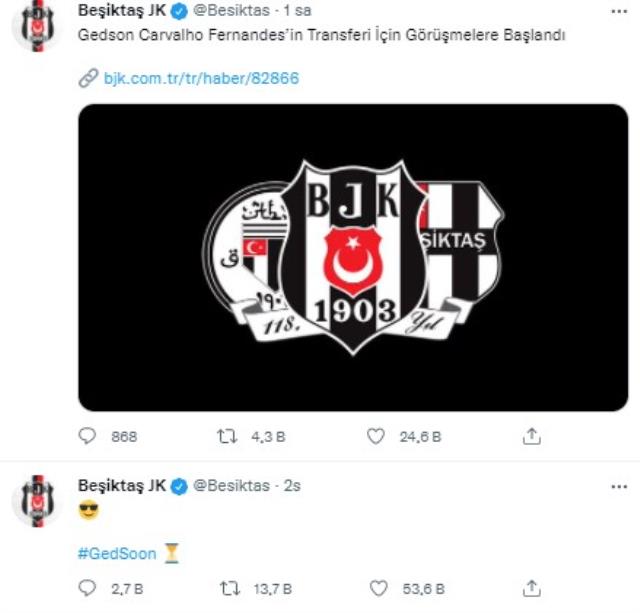 Bir garip olay! Beşiktaş'ın yeni transferi Gedson Fernandes resmen Rizespor'da