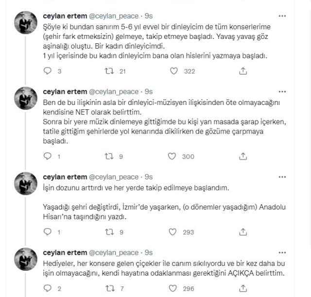 Ceylan Ertem'in tacizcisi birlikte olmak için cinsiyet bile değiştirdi! Ceylan Ertem: 6 yıldır taciz ve takip altındayım Ceylan Ertem'in tacizcisi birlikte olmak için cinsiyet bile değiştirdi! Ceylan Ertem: 6 yıldır taciz ve takip altındayım