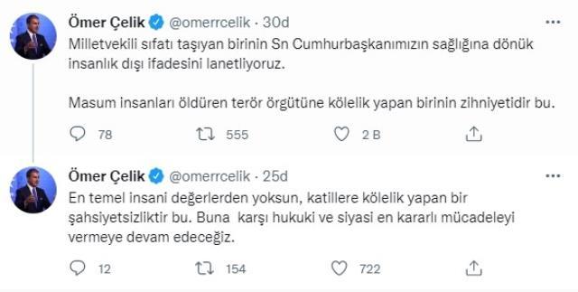 AK Parti'den HDP'li Hüda Kaya'nın Cumhurbaşkanı Erdoğan'la ilgili çirkin paylaşımına tepki: Kınıyoruz AK Parti'den HDP'li Hüda Kaya'nın Cumhurbaşkanı Erdoğan'la ilgili çirkin paylaşımına tepki: Kınıyoruz