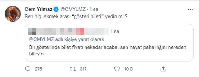 Cem Yılmaz'dan hayat pahalılığı yorumu: Yakınmayan ya hırsızdır ya deli Cem Yılmaz'dan hayat pahalılığı yorumu: Yakınmayan ya hırsızdır ya deli