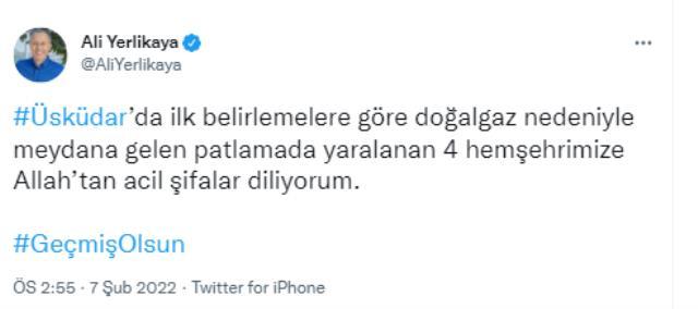 Son Dakika! Üsküdar'da 5 katlı binada şiddetli patlama: 2'si ağır 4 yaralı