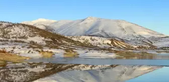 Son dakika... Malatya'da baraj gölünün yüzeyi dondu