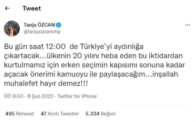 Tanju Özcan saat verdi! Öyle bir şey açıklayacağım ki erken seçim olacak