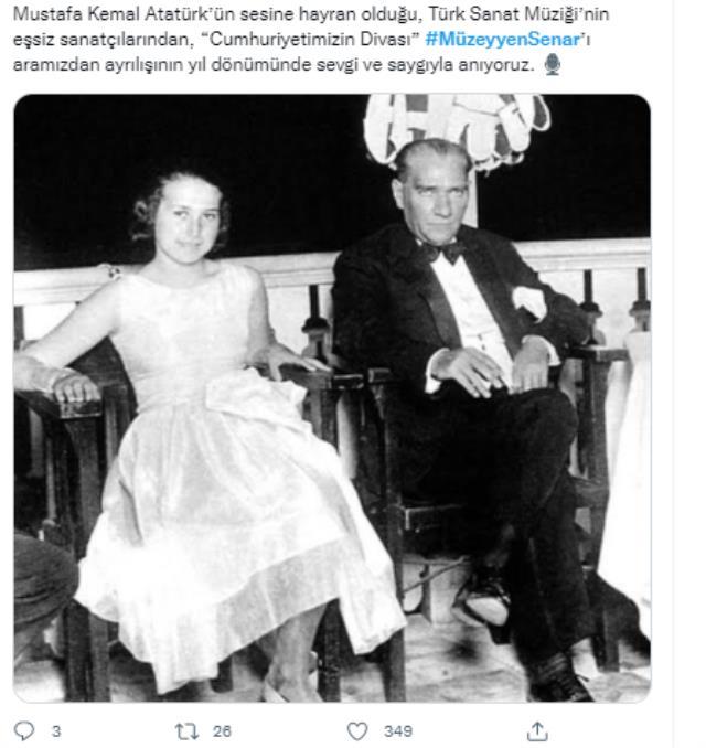 Atatürk ile fotoğraf çekilen kız çocuğunun Müzeyyen Senar olduğu iddiası