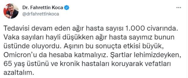 Son Dakika: Türkiye'de 12 Şubat günü koronavirüs nedeniyle 272 kişi vefat etti, 86 bin 193 yeni vaka tespit edildi Son Dakika: Türkiye'de 12 Şubat günü koronavirüs nedeniyle 272 kişi vefat etti, 86 bin 193 yeni vaka tespit edildi