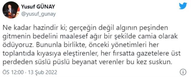 Galatasaray'ın ağır topundan olay gönderme! Yusuf Günay'dan yaylım ateşi