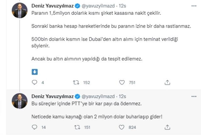 PTT Teftiş Kurulu Raporu: PTT'nin 2 milyon doları buhar oldu! CHP'li vekil paylaştı PTT Teftiş Kurulu Raporu: PTT'nin 2 milyon doları buhar oldu! CHP'li vekil paylaştı
