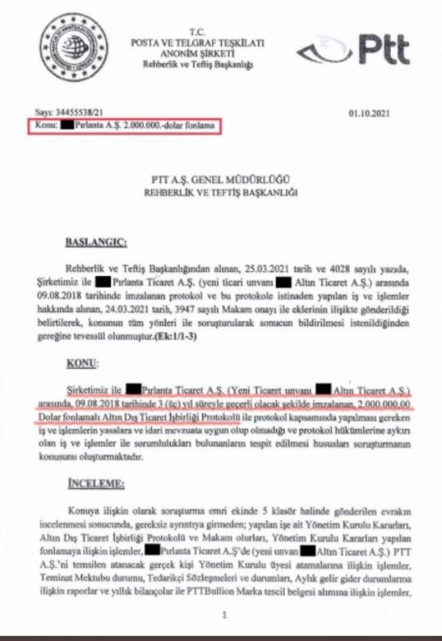 PTT Teftiş Kurulu Raporu: PTT'nin 2 milyon doları buhar oldu! CHP'li vekil paylaştı PTT Teftiş Kurulu Raporu: PTT'nin 2 milyon doları buhar oldu! CHP'li vekil paylaştı