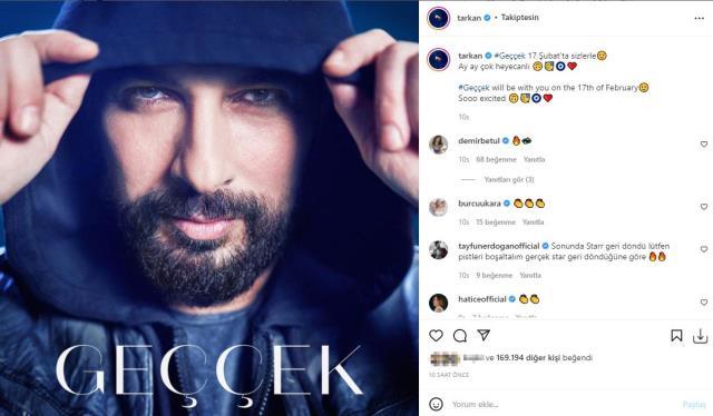 Tarkan, yeni şarkısı Geççek'in çıkış tarihini açıkladı