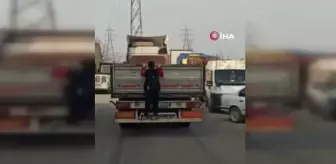 Son dakika haber! Bursa'da tehlikeli okul yolculuğu kamerada