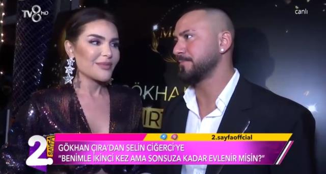 Gökhan Çıra, ikinci kez Selin Ciğerci'ye evlilik teklifi etti Gökhan Çıra, ikinci kez Selin Ciğerci'ye evlilik teklifi etti
