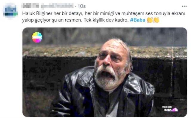 Yıllar sonra ekrana dönen Haluk Bilginer, Baba dizisindeki performansıyla alkış topladı