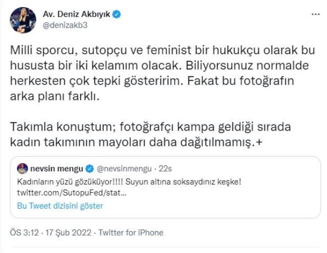 Sutopu Federasyonu gelen tepkilerin ardından kadın sporcuların mayolu fotoğrafını paylaştı!