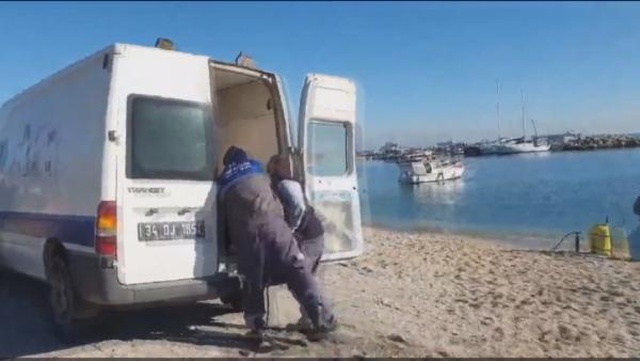 Saldırgan sokak köpeğini toplayan belediye görevlilerine çirkin küfür Saldırgan sokak köpeğini toplayan belediye görevlilerine çirkin küfür