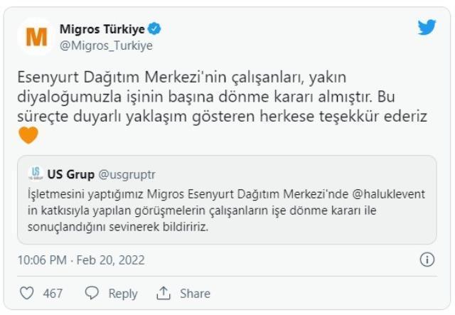 Haluk Levent araya girdi! Günlerdir eylemde olan Migros işçileri istediğini aldı