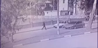 KAHRAMANMARAŞ - Elbistan'da otomobilin çalınma anı güvenlik kamerasında
