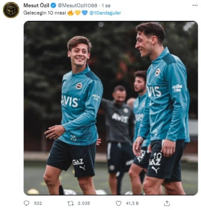 Mesut Özil ve Alex'ten sosyal medyayı titreten Arda Güler paylaşımı
