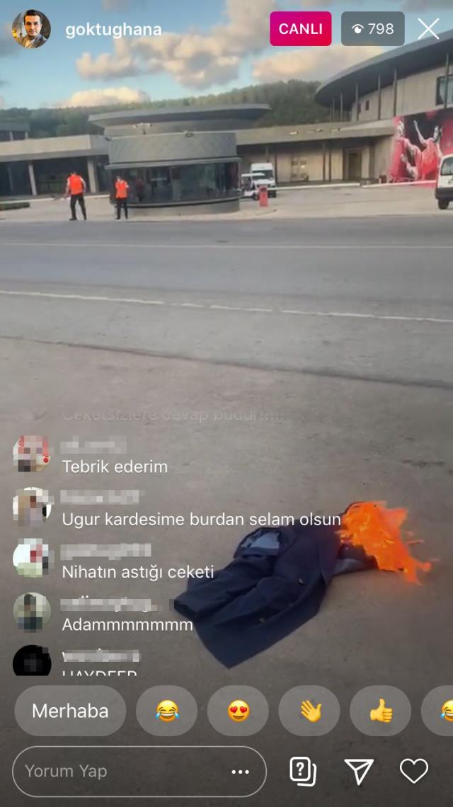 TFF önünde ceket yakan muhabir Göktuğhan Argın'a hapis cezası TFF önünde ceket yakan muhabir Göktuğhan Argın'a hapis cezası
