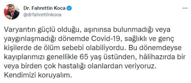 Son Dakika: Türkiye'de 22 Şubat günü koronavirüs nedeniyle 271 kişi vefat etti, 86 bin 70 yeni vaka tespit edildi Son Dakika: Türkiye'de 22 Şubat günü koronavirüs nedeniyle 271 kişi vefat etti, 86 bin 70 yeni vaka tespit edildi