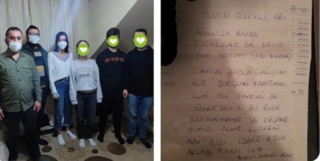 Üç yetim kardeşin sayaca bıraktığı not Türkiye'yi kahretmişti, herkesi sevindiren gelişme Üç yetim kardeşin sayaca bıraktığı not Türkiye'yi kahretmişti, herkesi sevindiren gelişme
