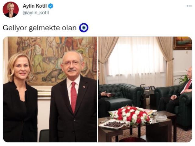 Mustafa Sarıgül'ün eski eşi Aylin Kotil, Kemal Kılıçdaroğlu'nu ziyaret etti: Geliyor gelmekte olan Mustafa Sarıgül'ün eski eşi Aylin Kotil, Kemal Kılıçdaroğlu'nu ziyaret etti: Geliyor gelmekte olan