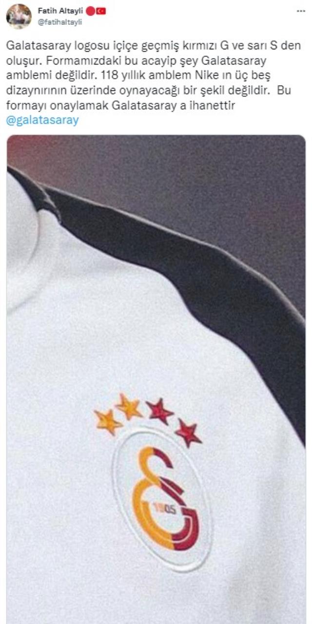 Yeni logo tasarımını gören Fatih Altaylı sinirden çıldırdı: Bu Galatasaray'a ihanettir Yeni logo tasarımını gören Fatih Altaylı sinirden çıldırdı: Bu Galatasaray'a ihanettir