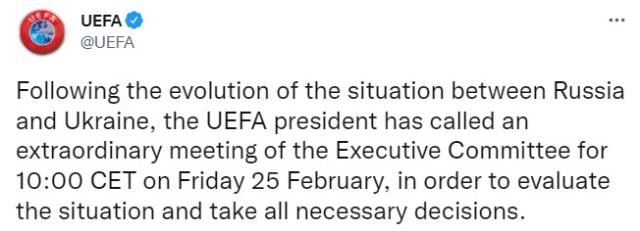 Savaş başladı, UEFA kırmızı alarm verdi! Rusya'ya tarihi Şampiyonlar Ligi yaptırımı Savaş başladı, UEFA kırmızı alarm verdi! Rusya'ya tarihi Şampiyonlar Ligi yaptırımı