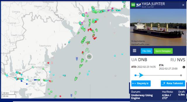 Son Dakika: Karadeniz'de Türk iş insanına ait Marshall Adaları bayraklı gemi vuruldu