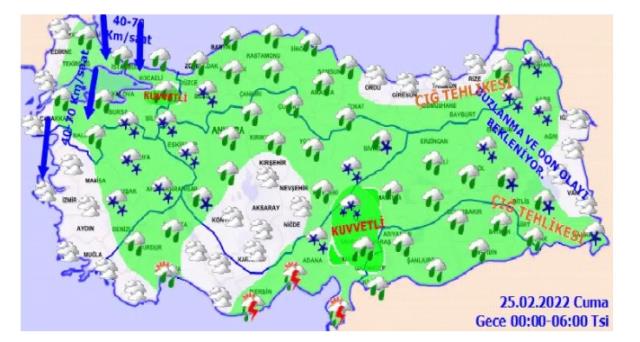 25 Şubat 2022 Cuma hava durumu nasıl olacak: Yağış tüm yurtta etkili olacak