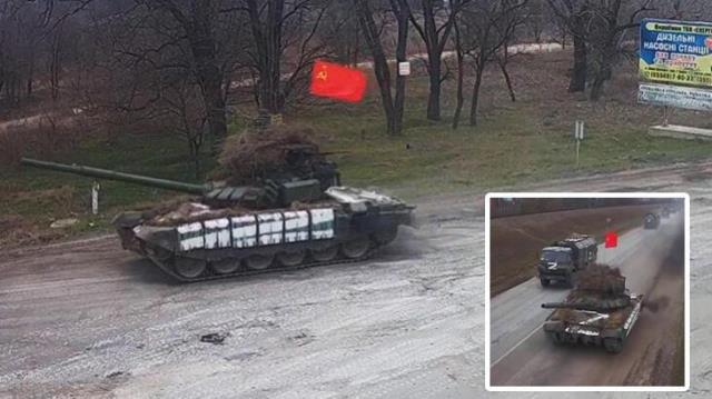 Putin ne yapmaya çalışıyor? Rus tankları Sovyetler Birliği bayrakları ile Ukrayna'da Putin ne yapmaya çalışıyor? Rus tankları Sovyetler Birliği bayrakları ile Ukrayna'da