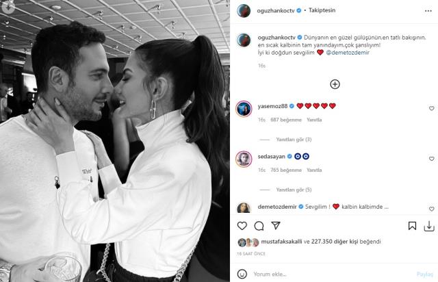 Doğum günü partisinde çifte kumrular gibiydiler! Oğuzhan, Demet'e aşkını böyle haykırdı Doğum günü partisinde çifte kumrular gibiydiler! Oğuzhan, Demet'e aşkını böyle haykırdı