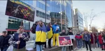 Son dakika! Rusya'nın Ukrayna'ya saldırıları Brüksel'de protesto edildi