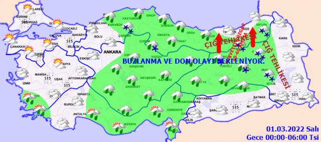 Bugün hava nasıl olacak? Pek çok yerde kar geri dönüyor, hava sıcaklıkları düşecek Bugün hava nasıl olacak? Pek çok yerde kar geri dönüyor, hava sıcaklıkları düşecek