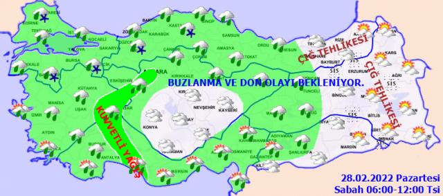 Bugün hava nasıl olacak? Pek çok yerde kar geri dönüyor, hava sıcaklıkları düşecek Bugün hava nasıl olacak? Pek çok yerde kar geri dönüyor, hava sıcaklıkları düşecek