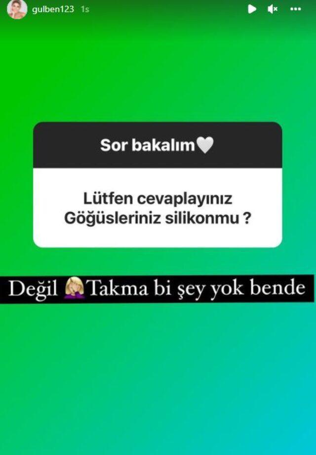 Gülben Ergen'den 'Göğüsleriniz silikon mu?' sorusuna cevap: Takma bir şey yok bende Gülben Ergen'den 'Göğüsleriniz silikon mu?' sorusuna cevap: Takma bir şey yok bende