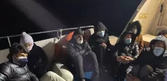 Datça'da 9 kaçak göçmen kurtarıldı