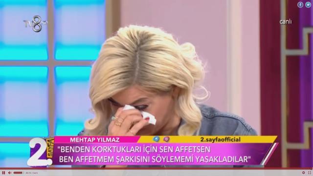 Mehtap Yılmaz'ın Bergen'in şarkısı okuması yasaklandı, canlı yayında ağlayıp isyan etti