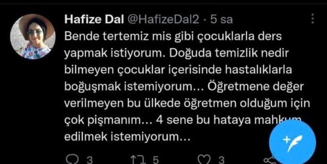 Paylaşımıyla tepki çeken öğretmen hakkında işlem başlatıldı Paylaşımıyla tepki çeken öğretmen hakkında işlem başlatıldı