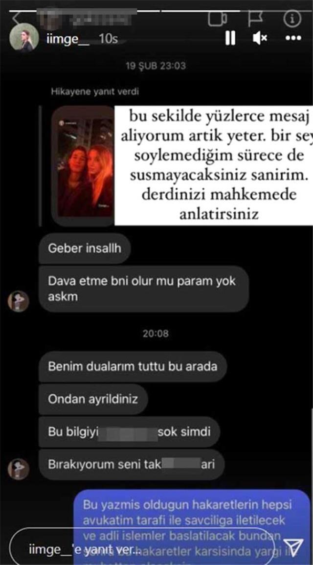 Ebrar Karakurt'tan ayrılan İmge'ye skandal mesaj! Sosyal medyadan ifşa etti