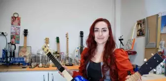 Atık malzemeler kadın eliyle sanata dönüştü
