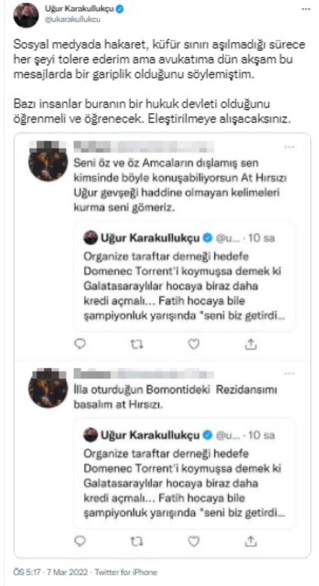 Ünlü yorumcu Uğur Karakullukçu'dan tüyler ürperten paylaşım: Başıma bir şey gelirse sorumlular bellidir Ünlü yorumcu Uğur Karakullukçu'dan tüyler ürperten paylaşım: Başıma bir şey gelirse sorumlular bellidir