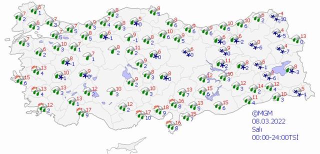 Hava sıcaklıkları düşüyor, Türkiye aybar kar fırtınasına hazırlanıyor!
