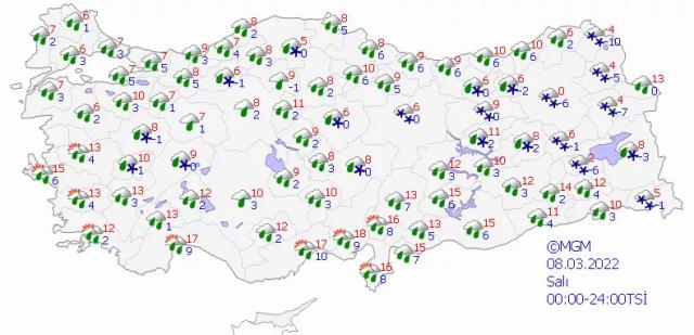 Meteoroloji Genel Müdürlüğü tahminleri güncelledi: Kar yağışı günlerce devam edecek Meteoroloji Genel Müdürlüğü tahminleri güncelledi: Kar yağışı günlerce devam edecek