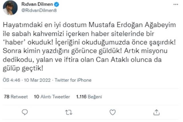 Operasyonla suçlanan Rıdvan Dilmen iddiaları tiye aldı: Mustafa Erdoğan ile haberin sahibine güldük