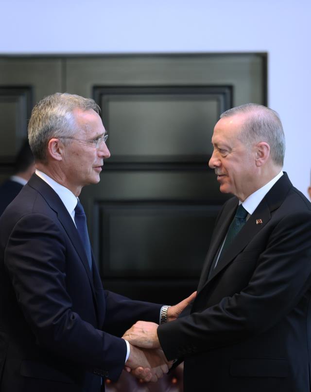 Cumhurbaşkanı Erdoğan, NATO Genel Sekreteri Stoltenberg'i kabul etti Cumhurbaşkanı Erdoğan, NATO Genel Sekreteri Stoltenberg'i kabul etti