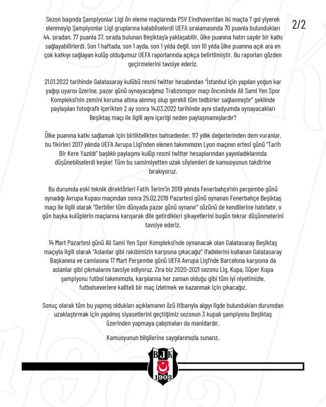 Beşiktaş'tan Galatasaray'a görülmemiş yanıt! Fatih Terim'in sözüyle gönderme yaptılar Beşiktaş'tan Galatasaray'a görülmemiş yanıt! Fatih Terim'in sözüyle gönderme yaptılar