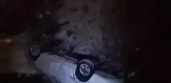 Malatya'da otomobilin şarampole devrilmesi sonucu 4 kişi yaralandı