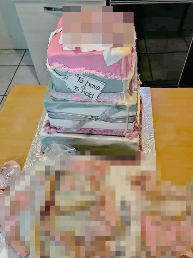 Düğünde geline gönderilen pasta olay çıkardı, bazı konuklar salonu terk etti