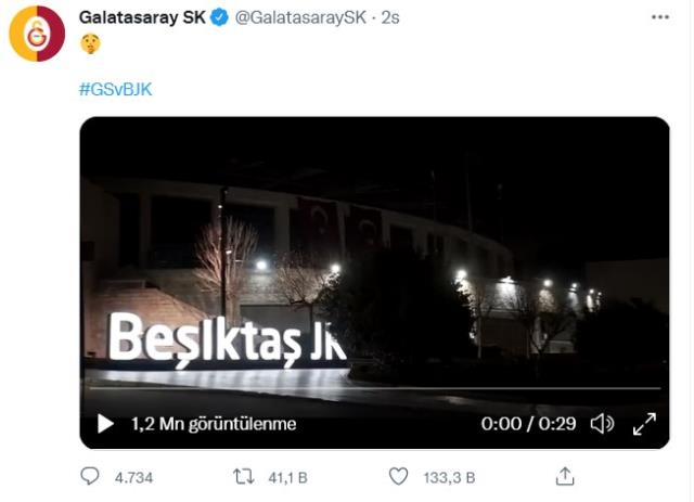 Galatasaray'ın derbi zaferi sonrası şarkılı göndermesi olay oldu! Beşiktaş stadını paylaştılar Galatasaray'ın derbi zaferi sonrası şarkılı göndermesi olay oldu! Beşiktaş stadını paylaştılar
