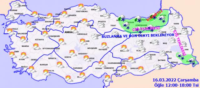 16 Mart 2022 Çarşamba hava durumu nasıl olacak? Soğuk hava geri mi geliyor? 16 Mart 2022 Çarşamba hava durumu nasıl olacak? Soğuk hava geri mi geliyor?